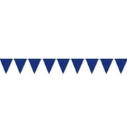 Beistle 10" x 12' Indoor/Outdoor Graduation Pennant Banner; Blue 4/Pack 50708-B