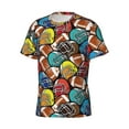 thumbnail image 3 of Rocae American Football for Men's Moisture-Wicking Crew Tee - T-Shirt for Sports, Outdoor Activities, and Casual Wear3X-Large, 3 of 9