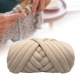 thumbnail image 2 of yuksok Chunky Yarn Comfortable Lightweight Durable Polyester Breathable Hand Knit for Khaki, 2 of 9