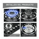 thumbnail image 4 of Parrilla De Gas Empotrables Estufas 6 Quemadores Cristal Templado Color Negro Gas Lp O Gas Natural, 4 of 5