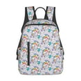 thumbnail image 3 of Balery Unicorn DoingYoga Lightweight Backpack for Men and Women - Durable and Water-Resistant, Ideal for School, Work, Travel, and Everyday Use, 3 of 9