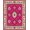 Pink, Pattern 2, variant on ODIKA 8x10 Machine Washable Non-Slip Area Rug, Retro Aged Damask Nostalgic Splendor Exquisite Charm High Traffic Rug, Brown, 663631