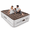 Brown, variant on Divon Full Air Mattress, 18" Raised Air Bed with Built-In Pump, Quick Inflation & Deflation, Portable Guest Bed for Home & Travel, Gray