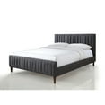 thumbnail image 7 of Omax Decor Spencer Wood/Fabric Upholstered Queen Platform Bed in Dark Gray, 7 of 7
