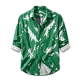 thumbnail image 4 of Kalauyu Mens Printed Long Sleeve Shirt Casual Button Down Tie Dye Style Top Tshirt for Vacation, 4 of 4