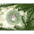 thumbnail image 2 of Sheltie/Shetland Sheepdog Tricolor Smiling #1 Christmas Wreath Ceramic Ornament 2.8 in x 2.8 in, 2 of 3