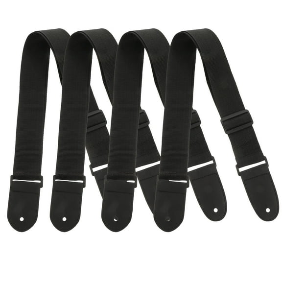 BESTYASH 4Pcs Premium Black Guitar Straps with Oxford Cloth Material Comfortable Durable Shoulder Belts