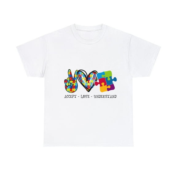Autism Shirt, Accept Love Understand Shirt, Autism Acceptance ID-0226-JYTU
