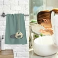thumbnail image 7 of Yayeee 100% Cotton Hand Towels for Bathroom 16" x 28" Soft Absorbent Kitchen Towel, Beige Martini, 7 of 7