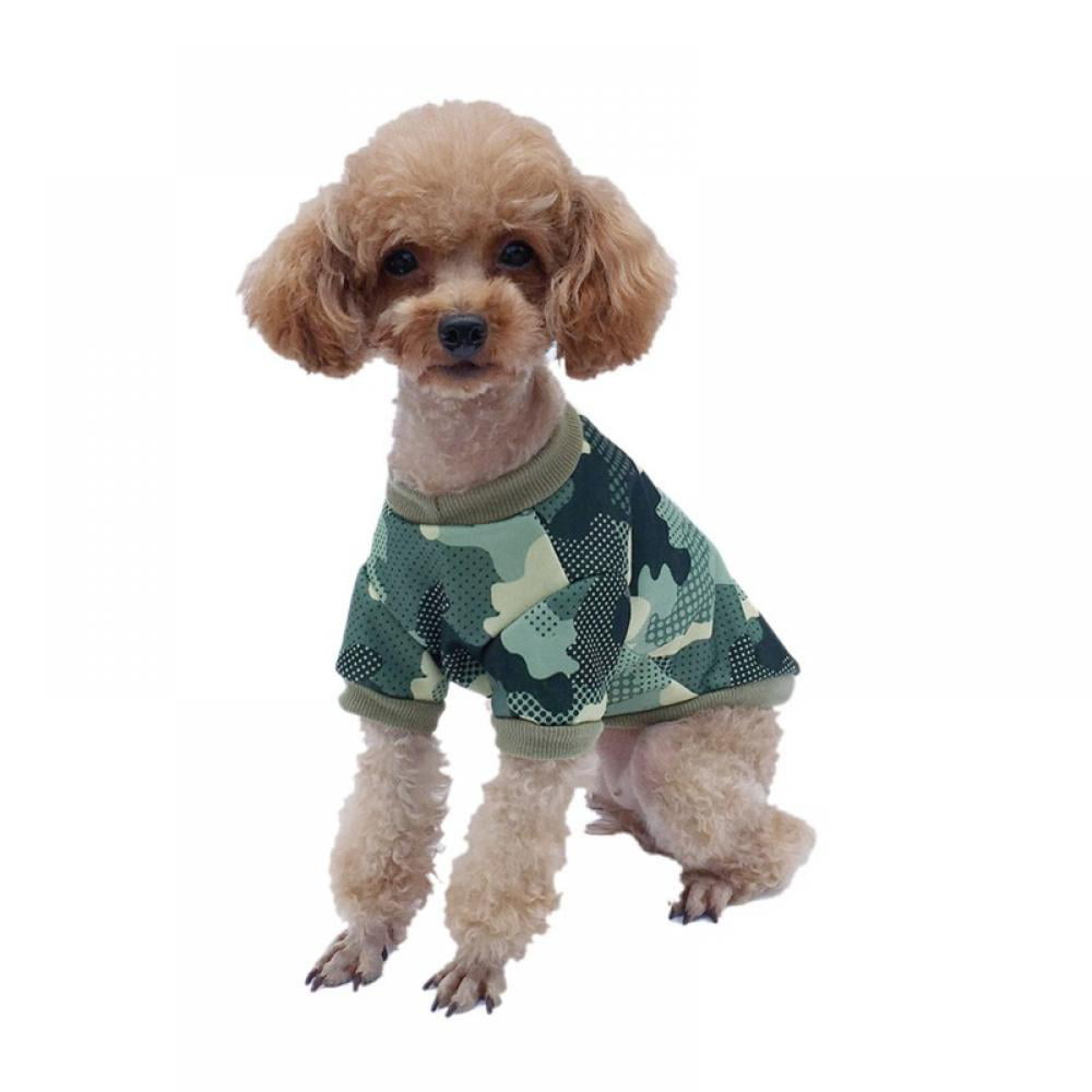 Dogs T-shirt Hoodies Costume Camo Coats Camouflage Dog Clothes Sweatshirt
