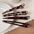 thumbnail image 3 of Fashionable Hairpin With Print Pattern, Lightweight Acrylic Hair Barrettes Headdress For Casual Party Workout, 3 of 10