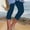 Dark Blue, variant on Capri Leggings For Women Sevevn Women's Summer High Waisted Solid Color Capris Matching Slim Fitting Yoga Gym Pants