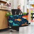 thumbnail image 6 of Whale Large Capacity Reusable Foldable Oxford Cloth Storage Bin Cube Organizer with Grocery and Picnic Baskets, 6 of 7