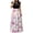 Pink-1, variant on Maxi Dress for Women Spring Summer Short Sleeve Loose Floral Print Elegant Casual Party Long Dresses with Pockets