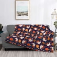 thumbnail image 2 of Fotbe Turkey And Thanksgiving Manta de Franela con Estampado, Manta Ultrasuave para Cama, Sofá, Auto, Hipoalergénica y Antibolitas-60"x50", 2 of 6