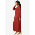 thumbnail image 3 of Jessica London Women's Plus Size 2-Piece Stretch Knit Duster Set, 3 of 6