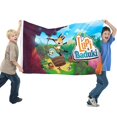thumbnail image 2 of Lupi y Baduki Bandera impresa con temática, regalo perfecto para fanáticos, amigos y familiares, y adecuada para actividades al aire libre e interiores, decoraciones de fiesta. 90 cm × 150 cm., 2 of 6