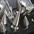thumbnail image 5 of Rivets,Tool Kit Leather Metal Tool Kit Cool Metal Tool Studs Diy Craft Kit Leather And Silver Cone Shape Diy Craft Cool Craft Cool Metal Adben Mewmewcat Shape S Studs, 5 of 5