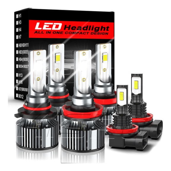 Applies to LED Headlight Kit 9005 H11 H8 30000lm For Nissan High/Low Beam