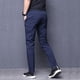 thumbnail image 1 of Pantalones de verano para hombre, ajustados, elásticos, coreanos, informales, ajustados, Chino, cintura elástica, Jogger, pantalones de vestir, negro, azul ZefeiWu 1327534190496, 1 of 1
