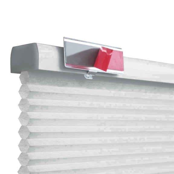 REGAL Estate No Drill Easy Install Cordless 1" Cellular Shades, Light Filtering, QuickInsta PeelMount, 37.5" W x 60" H, Light Gray