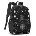 thumbnail image 2 of Butterfly and Sun Gothic Pattern 17" School Backpacks for Teens,Waterproof Oxford Fabric,S-Shape Padded Straps for School,Travel,Hiking,Camping, 2 of 6