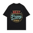 thumbnail image 4 of Best Pappy Ever T Shirt Black Vintage Style Graphic Print For Father Day Gifts, 4 of 4