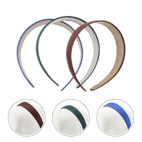 6 Pack Satin Headbands Non-Slip Fashion Hair Accessories