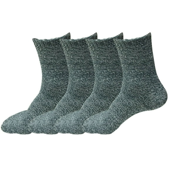 4 Pairs Womens Winter Casual Wool Blend Thick Knit Thermal Warm Crew Cozy Boot Socks Size 5-10