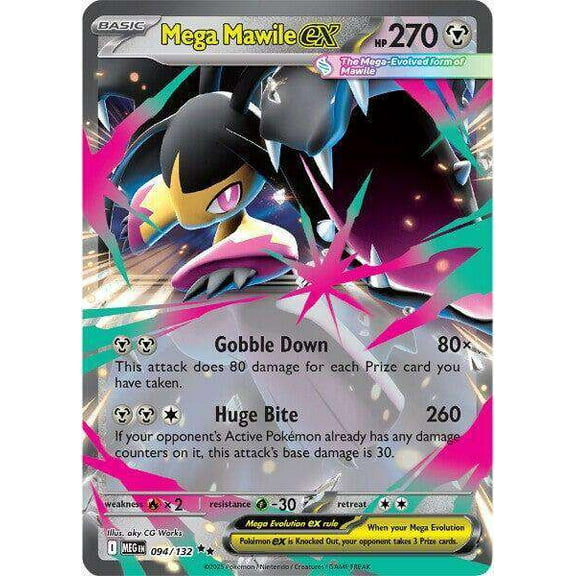 Pokemon ME01: Mega Evolution Double Rare Mega Mawile ex #94