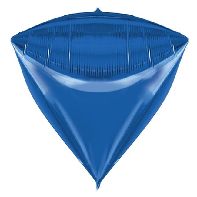 Balloons & Weights 4885Blue 3D Diamond Triangle Foil Mylar Balloons