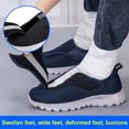 thumbnail image 3 of Deporte Edema Livianas Zapatos Ortopédicos Deslizantes Anchos para Hombres Diabéticos Con Absorción Choque Cierre Ajustable Pies Hinchados, 3 of 9