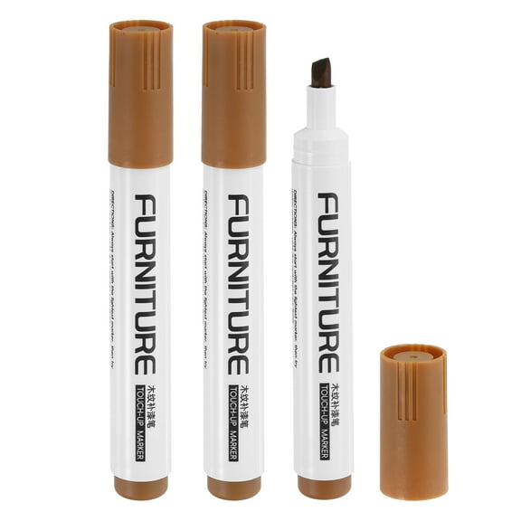 Furniture Markers Touch Up, 3pcs Furniture Repair Kit Wood Maker, Oak