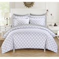 thumbnail image 1 of Chic Home DS1295-US Ensemble de Housse de Couette Réversible Imprimé Diamant Géométrique - Gris - Simple - 2 Pièces, 1 of 1