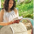 thumbnail image 4 of Under Desk Heated Blanket, Compact Roll-Up Foot Warmer with Button Control, Gray Space-Saving Heater for Office Study, Plug-In Comfort During Long Work Hours, 4 of 7