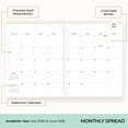 thumbnail image 5 of Blue Sky Day Designer 2025-2026 Monthly Academic Year Planner Calendar, July 2025 - June 2026, 8.5" x 11", Flexible Cover, Stapled Binding, Secret Garden Mint, 5 of 8