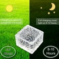 thumbnail image 2 of LINLIN Warmwhite Light Solar Light PVC Brick, Solar LED Brick Light with Light Sensor, On/Off Solar Path Lights Outdoor Garden Ornaments for Lawn Path Courtyard Deck Ground Pond, 7x7x5cm, 2 of 7
