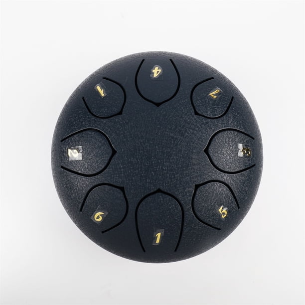 Xihbxyly Tambor de Lengüeta de Acero, Instrumento Artesanal de 6 Pulgadas y 8 Notas, Experiencia de Sonido Etéreo, Diseño Fácil de Tocar, Terapia de Relajación, Deleite para Los Amantes de La Música,
