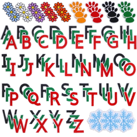 Set de Parche Letras Bordadas para Planchar de 99 Piezas para Ropa