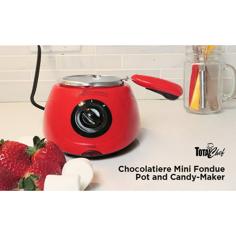Total Chef Chocolatiere Electric Chocolate Fondue / Melting Pot and Candy  Making Kit, 8.8 oz (250 g) Capacity, with 32-Piece Accessory Kit for  Candy-Making, Dessert, Special Occasion 