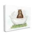 thumbnail image 3 of Bear In Tub Bathroom Animal Animals & Insects Graphic Art Gallery Wrapped Canvas Print Wall Art, 3 of 7