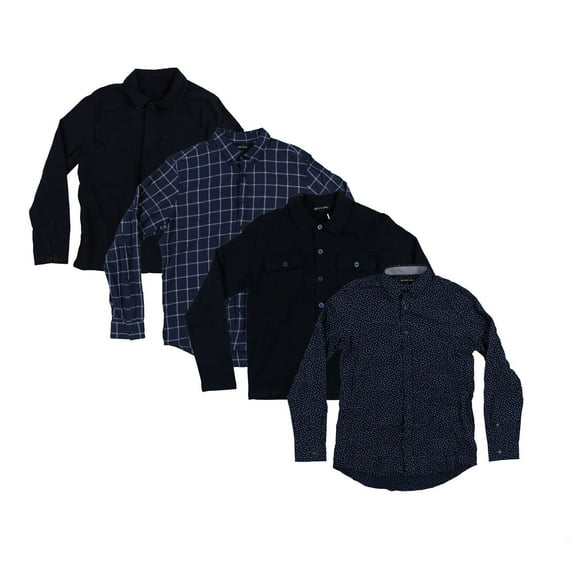 Michael Kors Mens Button Up Shirt Buttondown Collared Casual Buttonup M L Xl Xxl