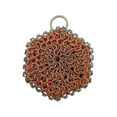 thumbnail image 1 of Limpiador de hierro fundido, cepillo para platos de acero, cepillo para fregar con cadena y inserto de silicona para Naranja, 1 of 9