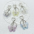 thumbnail image 6 of Aellinatey Delicate Butterfly Keychain Transparent Key Rings Colorful Key Chain Adornment, 6 of 20