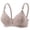Light Violet, variant on MEICHEN Wireless Everyday Bra for Women Print Comfort No Underwire Adjustable Strap Full Coverage Tshirt Bras
