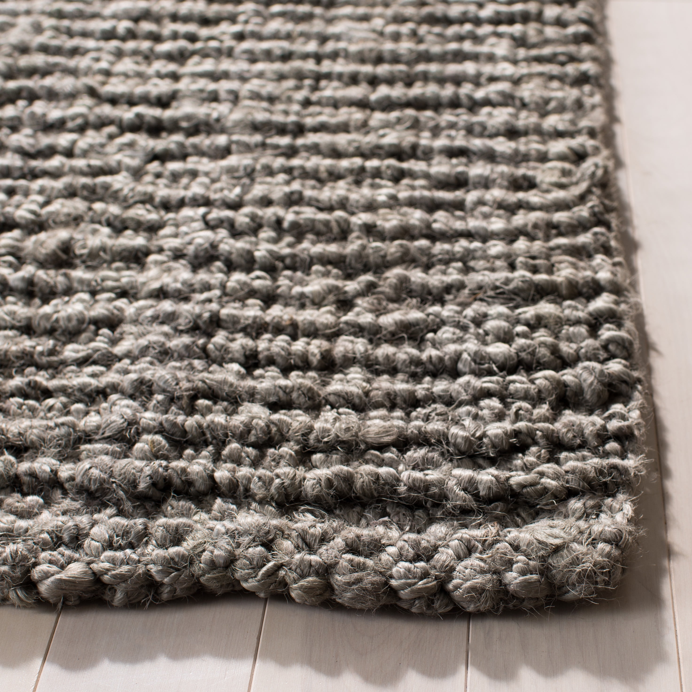 Safavieh Natural Fiber Levi Solid Runner Rug, Light Gray, 2'6" x 12'