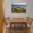 thumbnail image 3 of Aaheei California Coastline Golf Course Wall Art Prints USA Golf Course Canvas Wall Decor for Living Room Bedroom Bathroom Home Decorations Painting Framed Ready to Hang 8 x 10 in, 3 of 3