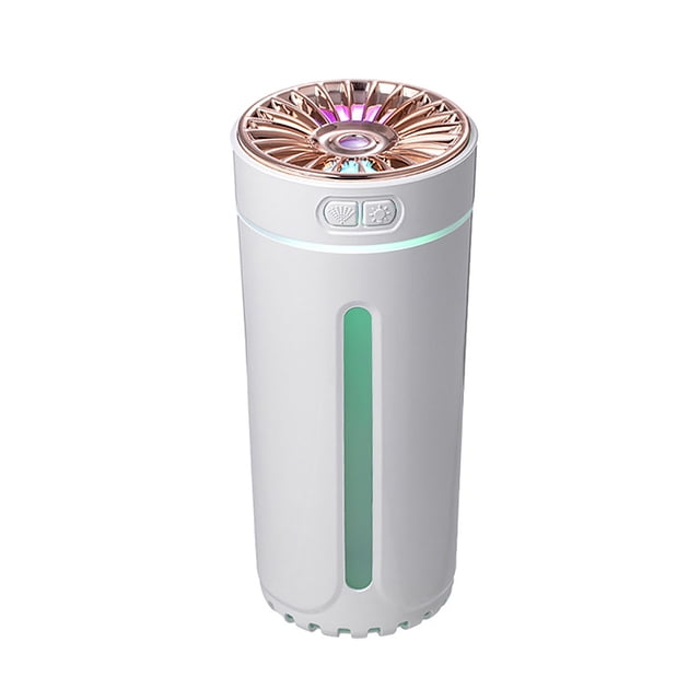 Matsuzay Humidificador de aire de 300ml, difusor de Aroma USB para el hogar, la Oficina, la sala de estar, el rociador de escritorio, luz Humidificadores Blanco