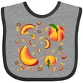 thumbnail image 3 of Inktastic Peach Fruit Party Boys or Girls Baby Bib, 3 of 4