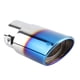 thumbnail image 4 of Puntas de escape para automóvil, silenciador de acero inoxidable azul cromado, tubo de escape de rendimiento comprobado, 4 of 9